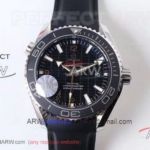 OM Factory Omega Seamaster Planet Ocean V3 Upgrade Edition Swiss 8500 Black Rubber Strap Ceramic Bezel Automatic 45.5mm Watch 